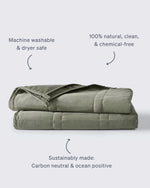 The Moss Baloo Mini Weighted Blanket.