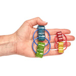 A side-by-side size comparison of the Loopeez and the Loopeez Jr.