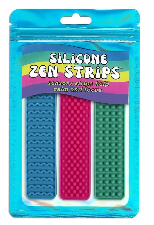 The product package for Silicone Zen Raised Strips.
