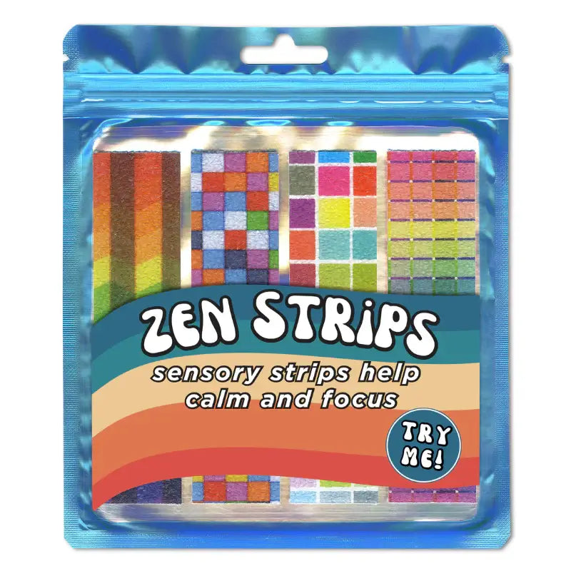 Sandy Brights Zen Strips Fidget Sensory Stickers 4 Pc.