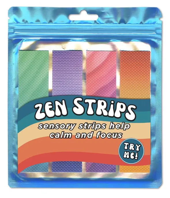 Bumpy Gradient Zen Strips Fidget Sensory Stickers Multicolor 4 Pc.