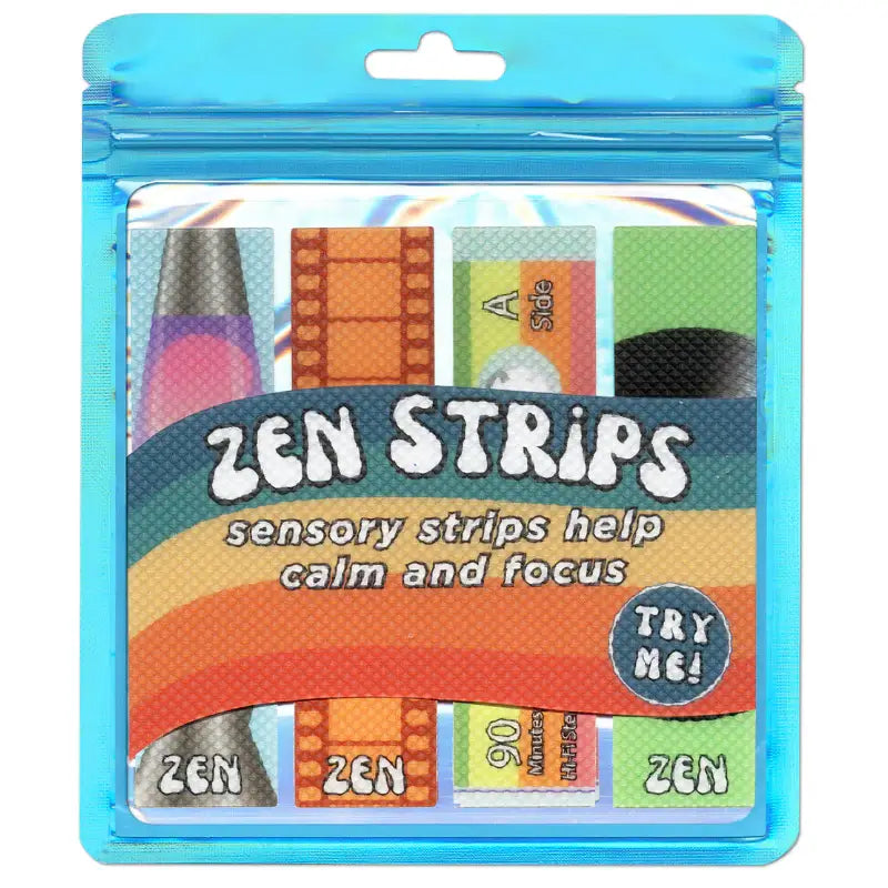 Bumpy Retro Zen Strips Fidget Sensory Stickers 4 Pc.