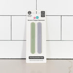 The Sage & Pewter Tongue Depressor Set in its product packaging.