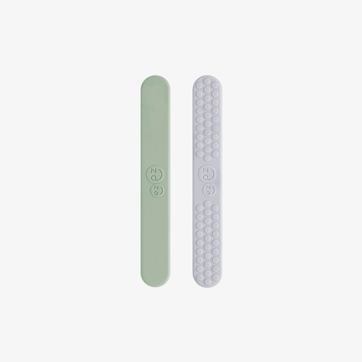 The Sage and Pewter Sensory Tongue Depressor Set by EZPZ.