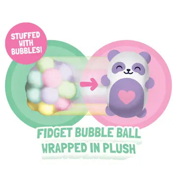 An infographic showing the inner bubble beads of the Bubble Stuffed Squishy Friends - Emotional Support Edition.