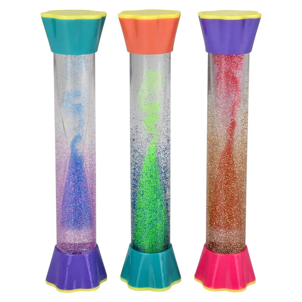 The 3 8" 2 Tone Glitter Sensory Tube - The Toy Network.