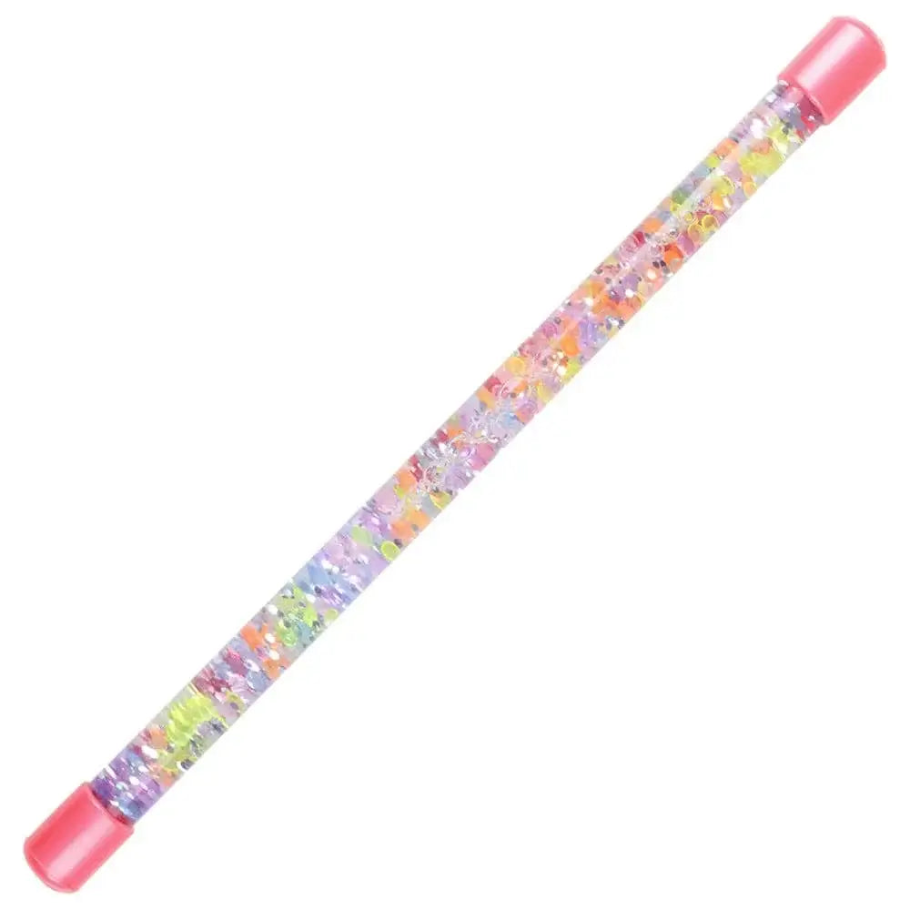 A pink Glitter Water Baton.