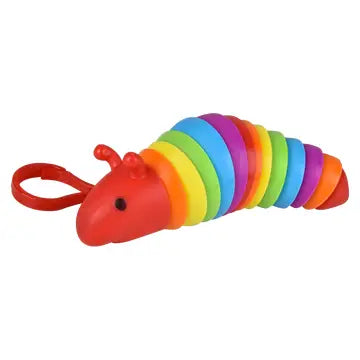 The red 3.75" Sensory Wiggle Caterpillar Clip On.