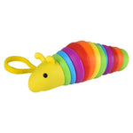 The yellow 3.75" Sensory Wiggle Caterpillar Clip On.