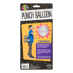 The back of the product package for the YAY! Punch Balloon.