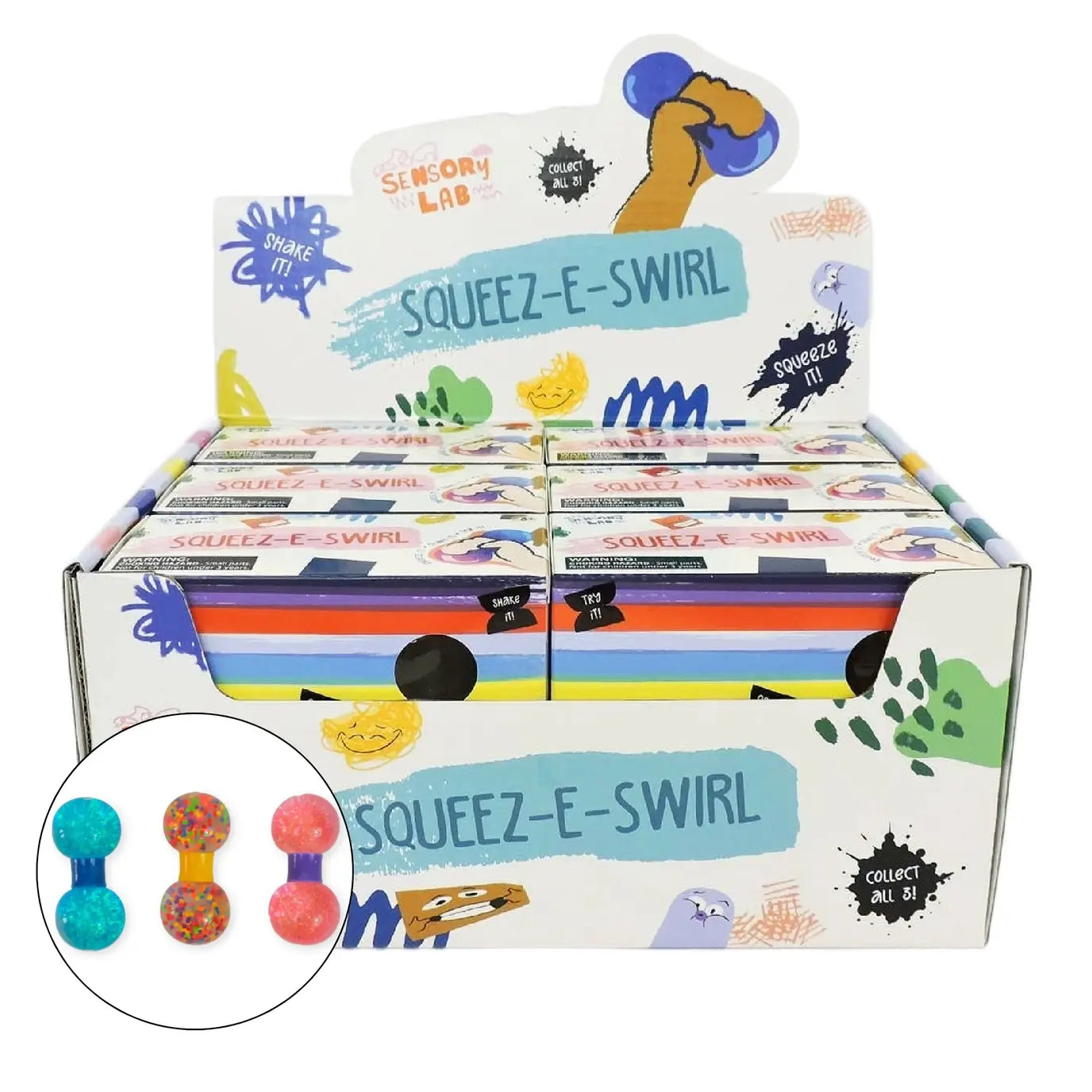 The product display for Sensory Lab Squeez-E Swirl.