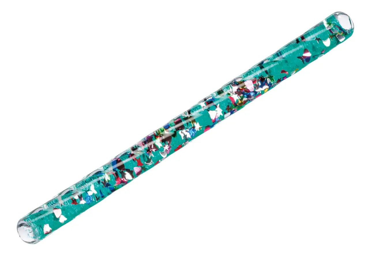 The teal Spiral Glitter Wand.