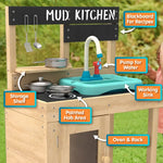 A look at the features on the TP Toys Splash and Play Early Fun Wooden and Kitchen Play Set.