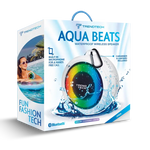 The product box for Aqua Beats Waterproof Bluetooth Speaker - White.