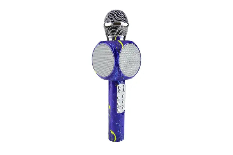 The Purple Swirl Karaoke Mic & Bluetooth Speaker.