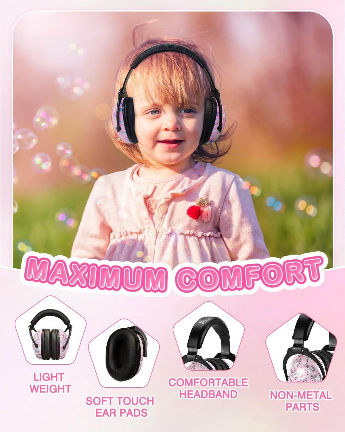 Unicorn Adjustable Noise Reducing Earmuffs.