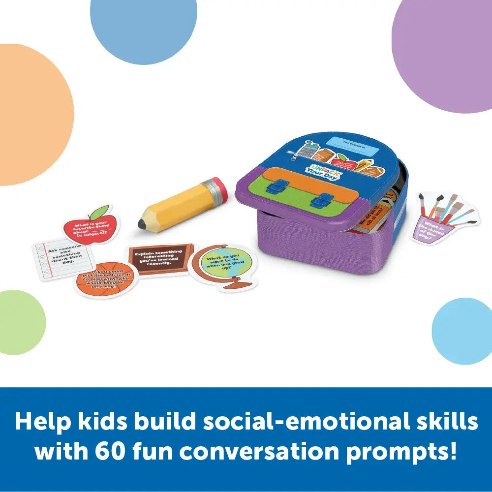 An infographic describing the Unpack Your Day Conversation Kit.