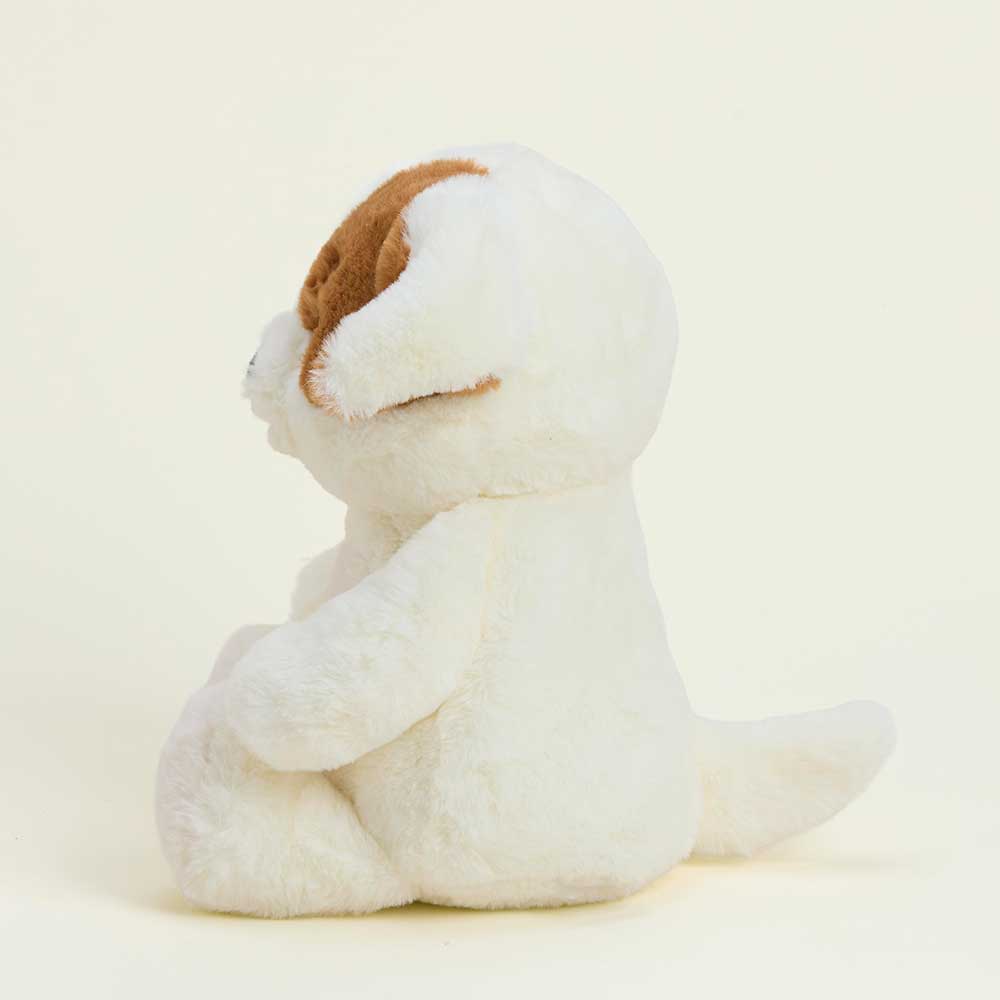 The side profile of Barklei, Warmies Cozy Cute Puppy.