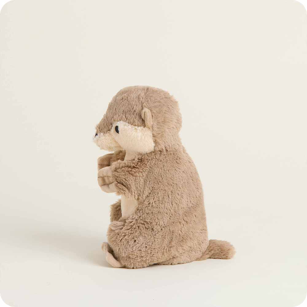 The profile of the 9" Warmies Junior Otter.