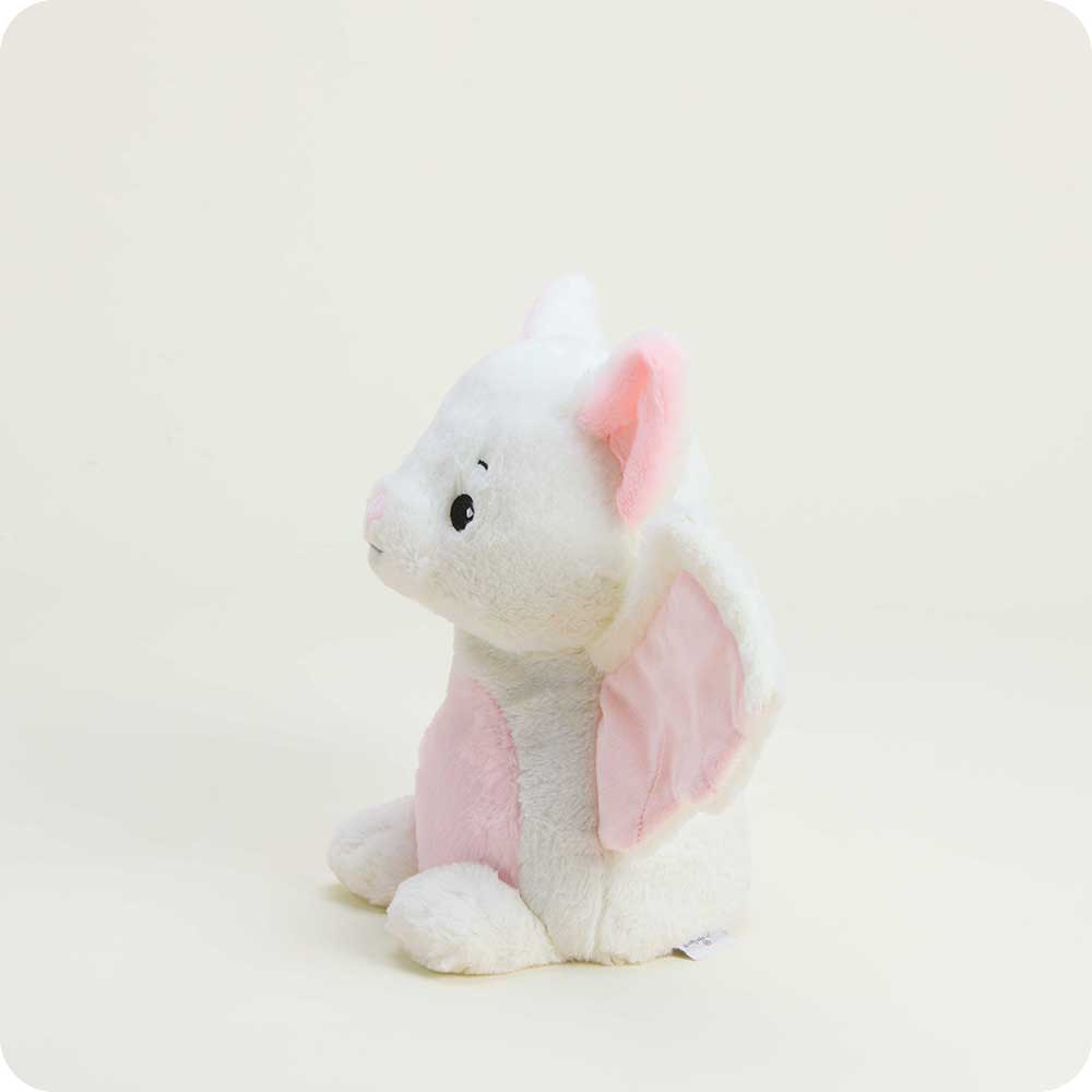 The side profile of the White Bat Warmies.