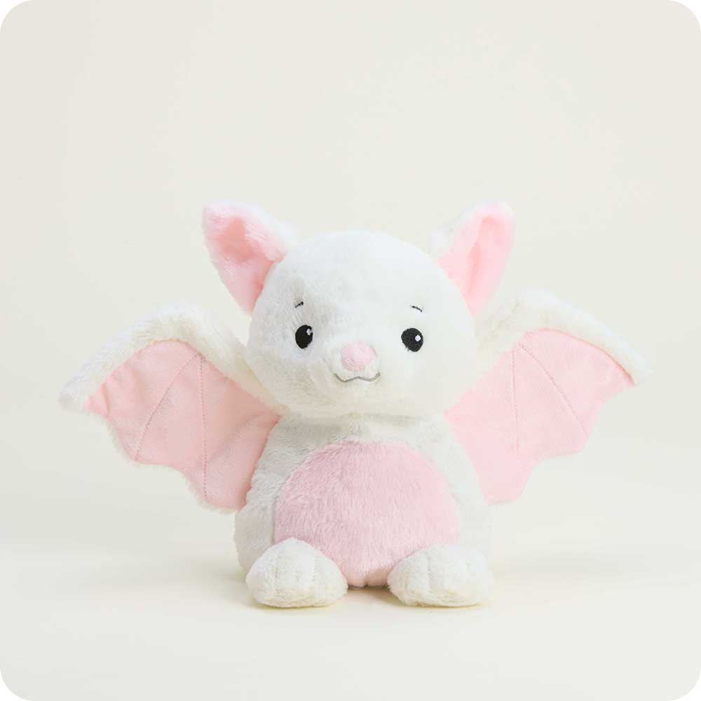 The White Bat Warmies - Heatable, Freezable, Lightly Weighted Plush.