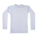 White Kozie 4-Way Nylon Long Sleeve Plain and Simple Compression Top.