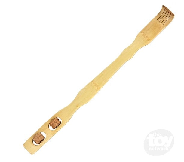 The Wooden Back Scratcher with Massage Roller