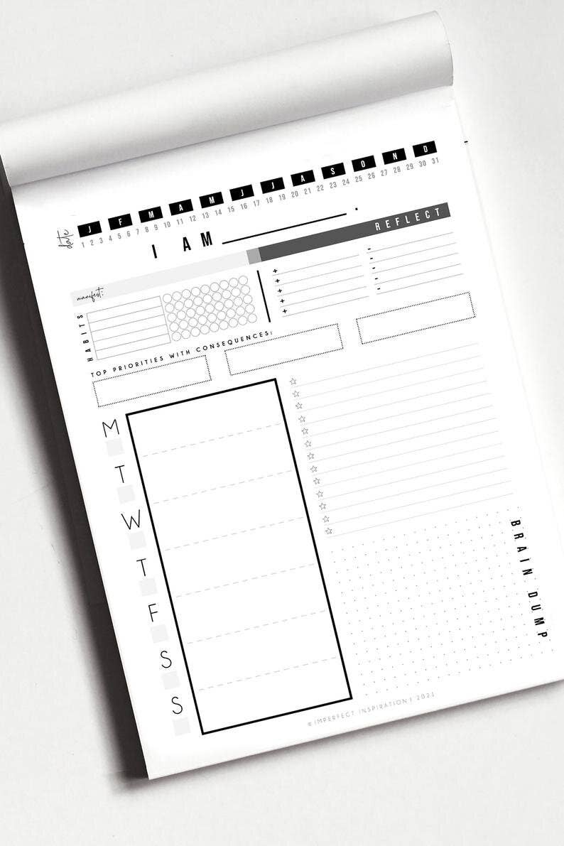 The Weekly ADHD Notepad Planner.