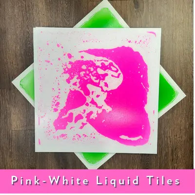The pink-white 12x12 Gel Square Tile.