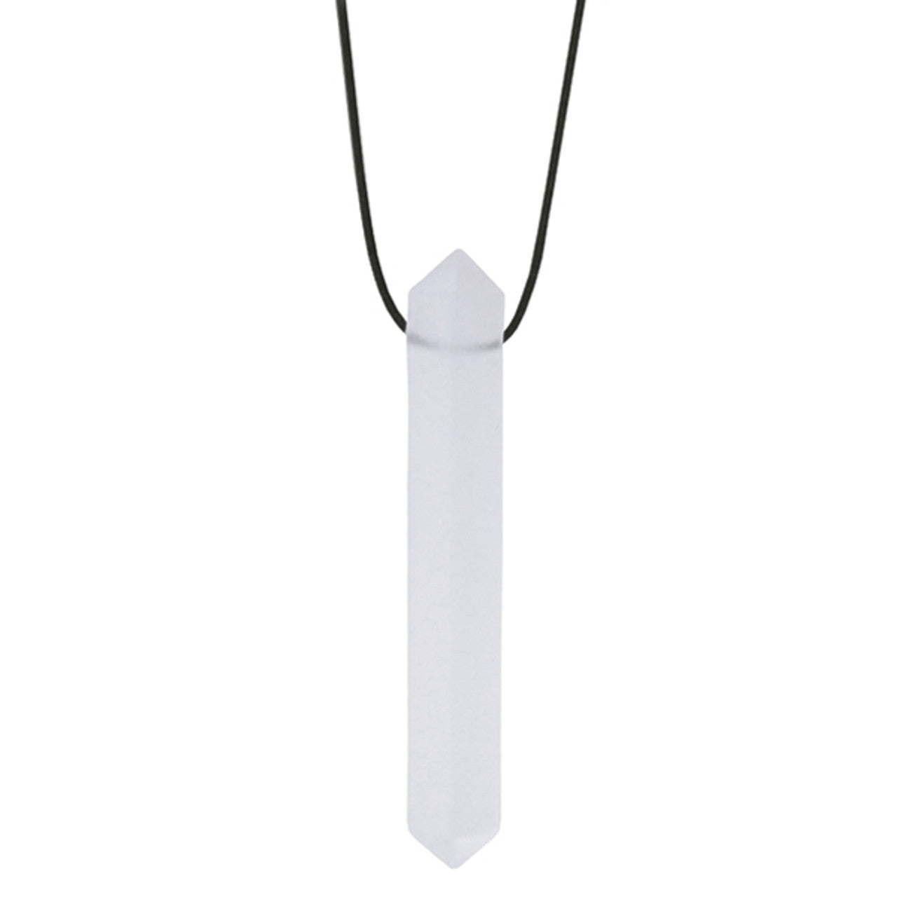 The "ghost" translucent Krypto-Bite Chewable Gem Necklace.