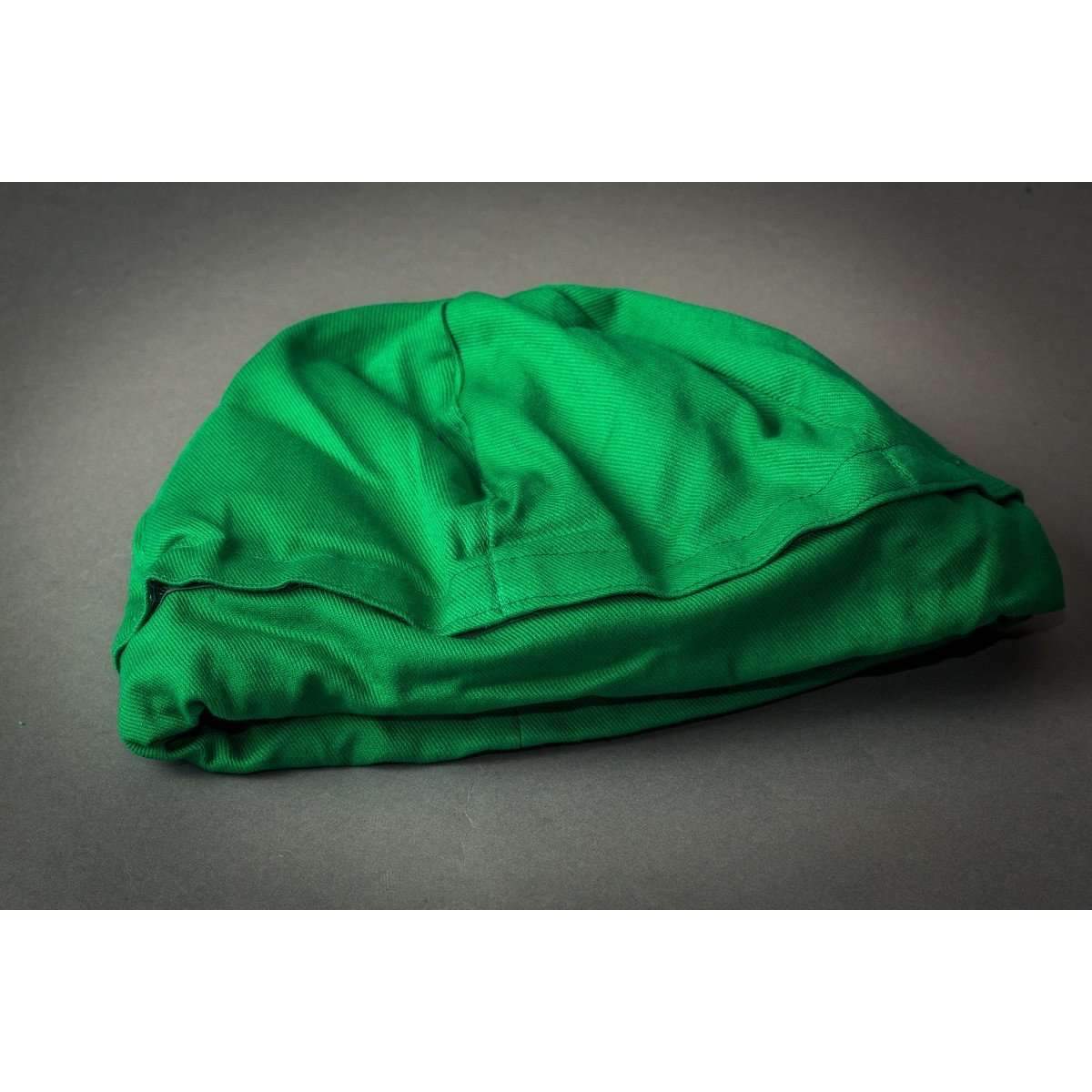 A look at the side of the green Weighted Hat.