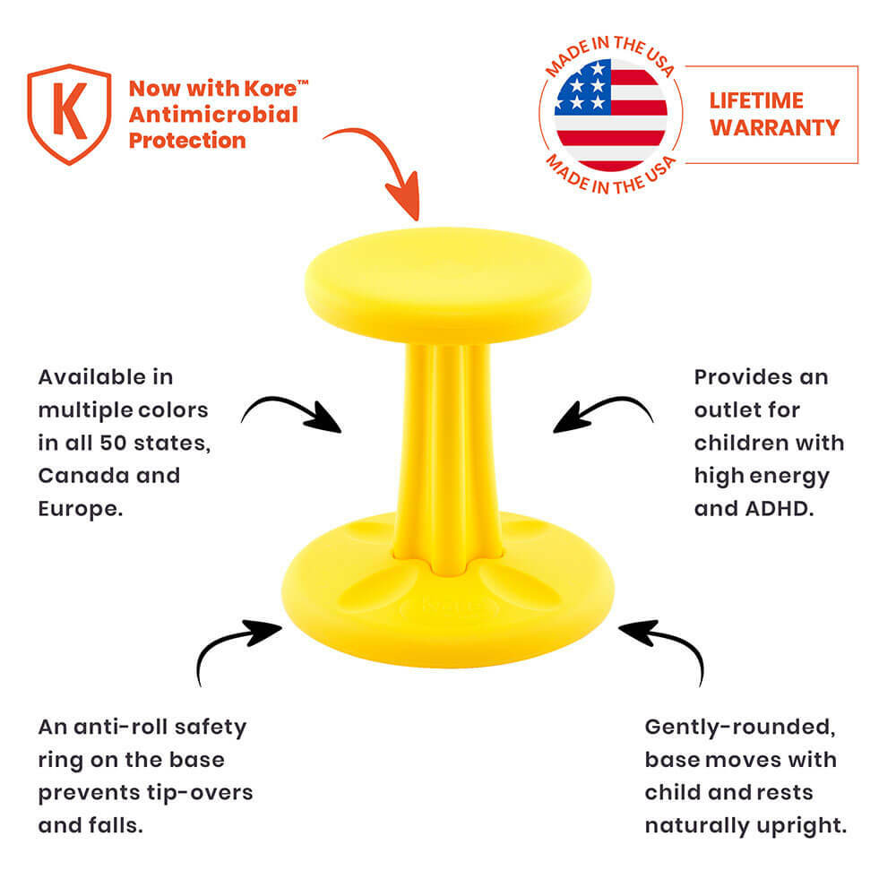 Antimicrobial Preschool Wobble Chair (12")