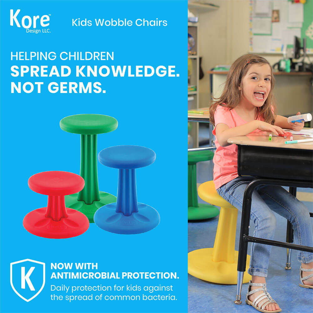 Antimicrobial Kids Wobble Chair (14")
