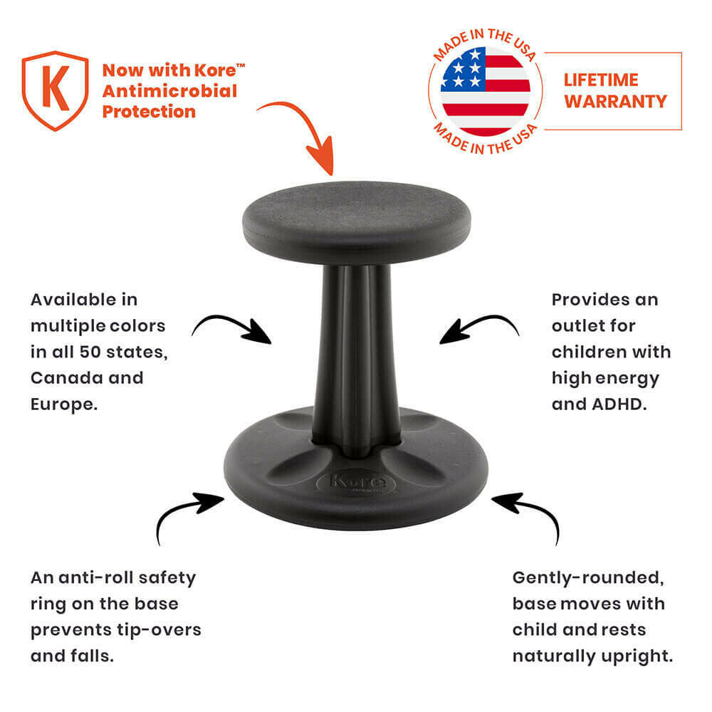 Antimicrobial Junior Wobble Chair (16")