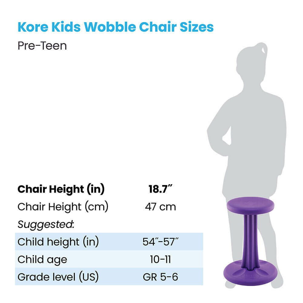 Antimicrobial Pre-Teen Wobble Chair (18.7")