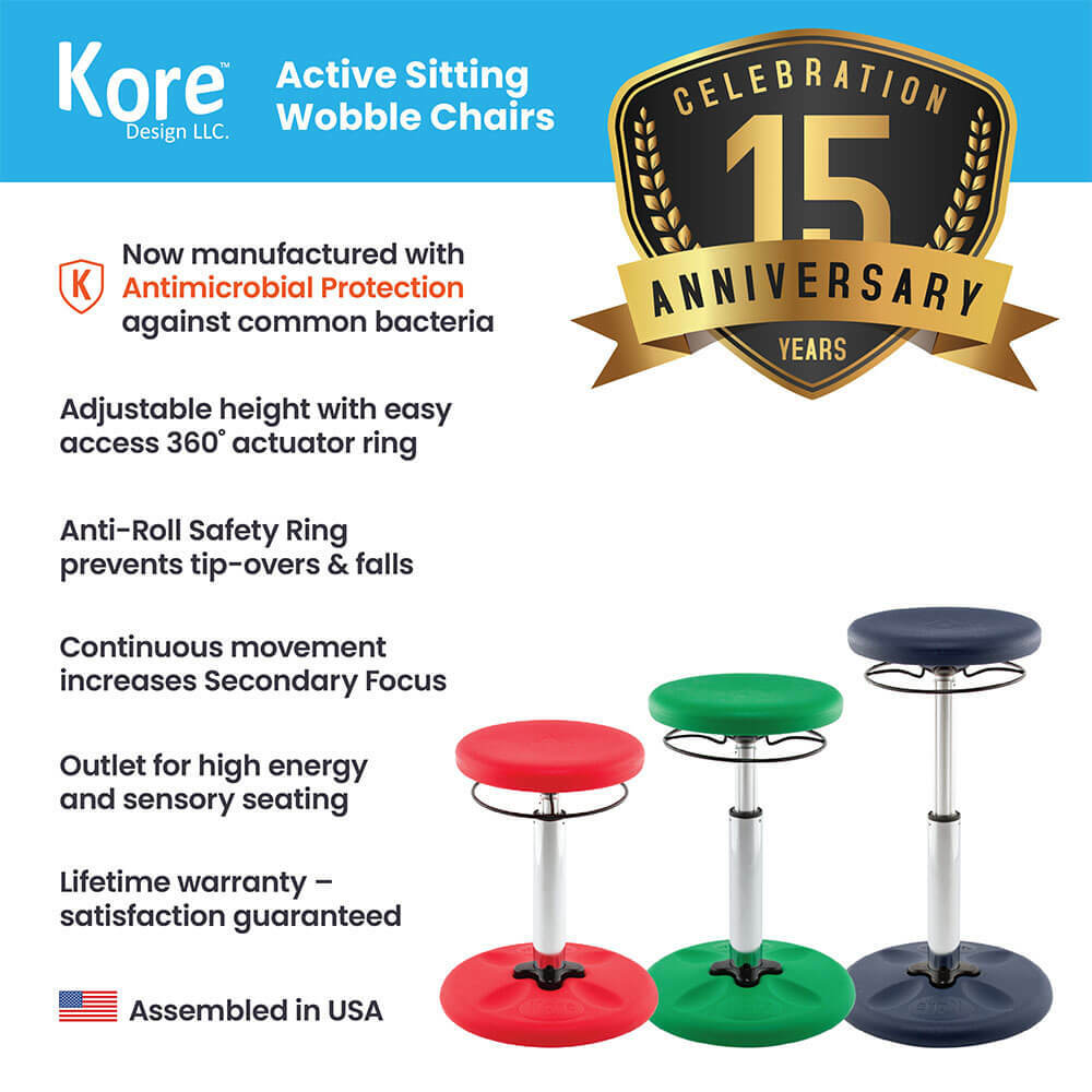 Kids Adjustable Wobble Chair (14"-19")