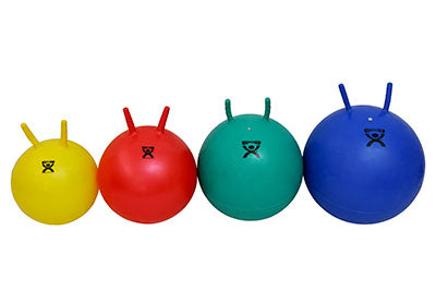 The four color variants of the CanDo Jump Ball.