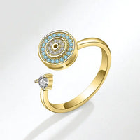 The Evil Eye Spinner Ring (Gold).