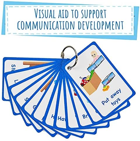 An infographic with the My Bedtime Routine Flashcards that says: Visual Aid to Support Communication Development.