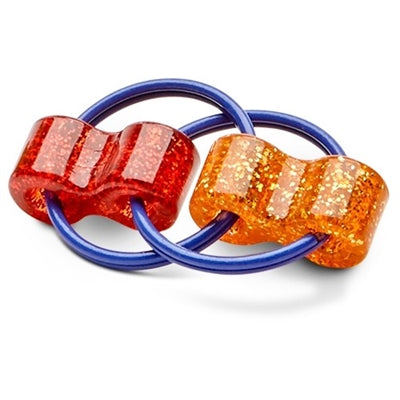 The orange and red Loopeez Fidget Toy.