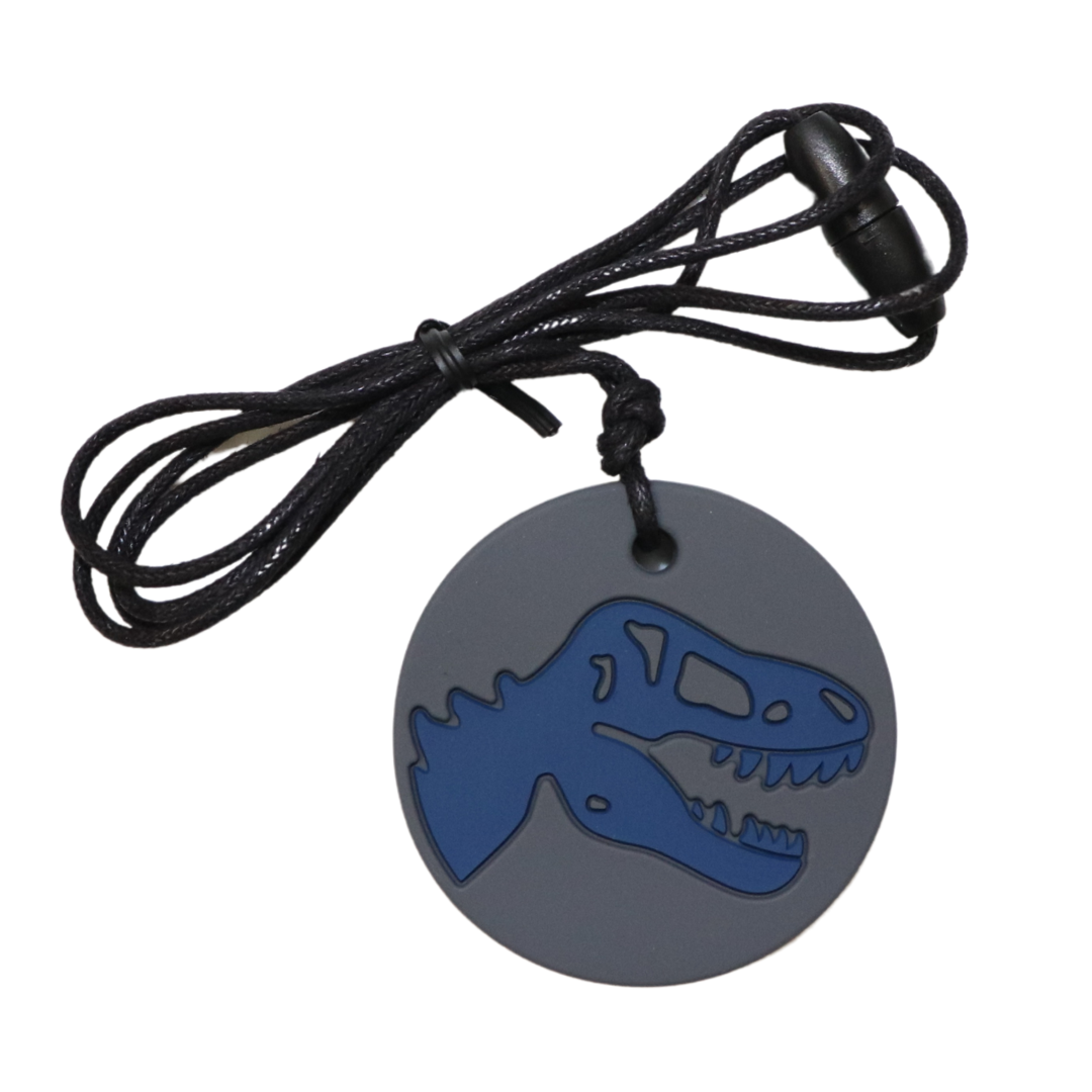 The grey and blue Dino Pendant.