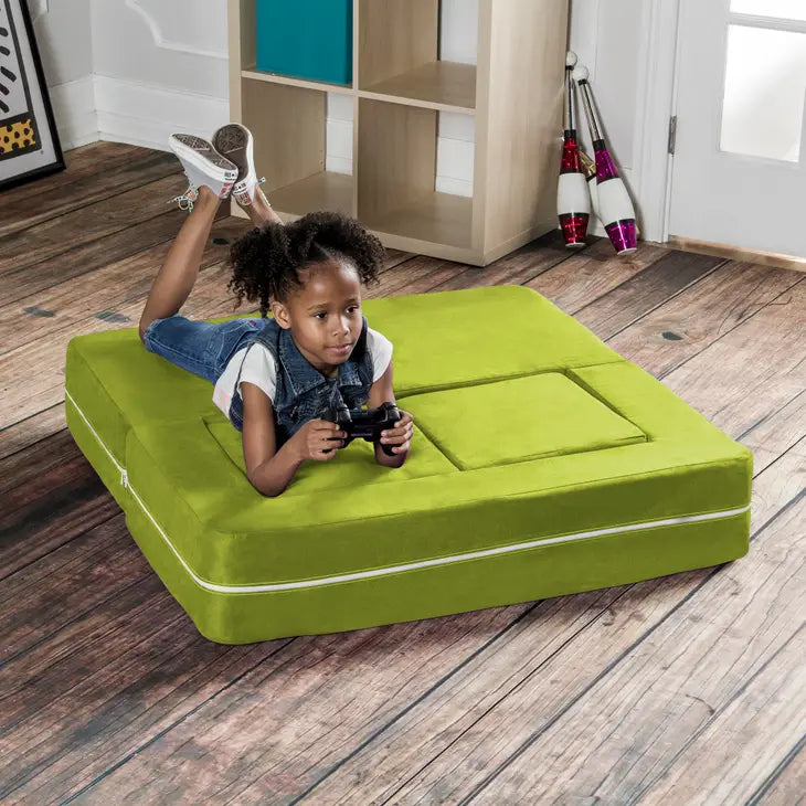 Jaxx Zipline Modular Kids Loveseat & Ottomans