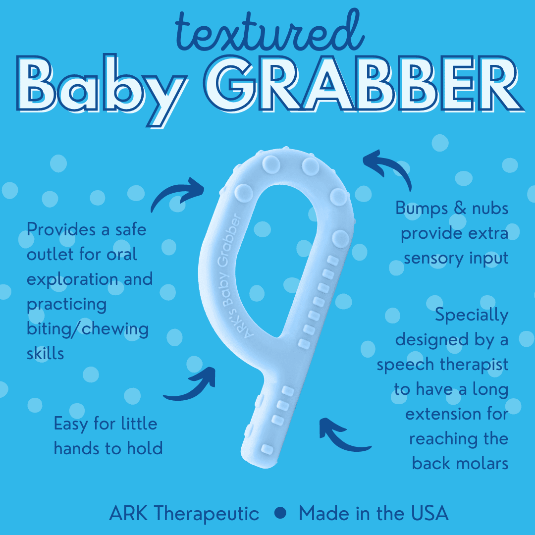 An outline of the benefits of the Baby Grabber (Textured).