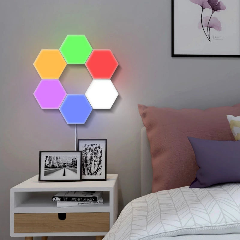 Sound Activated Hexagon LED Light (12 pk)