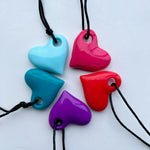 The variety of colors of Heart Pendant.