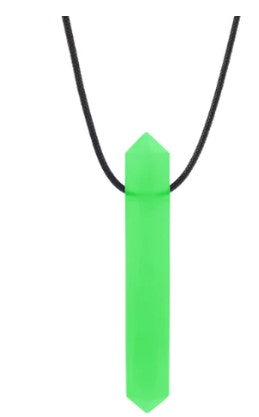 The Transparent Green Krypto-Bite Necklace.