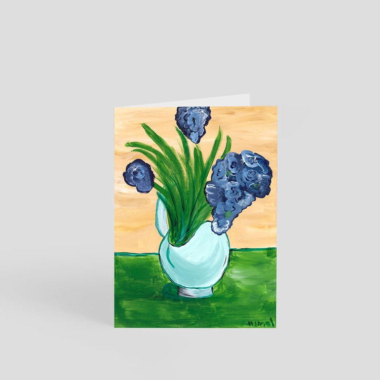 "Flowers in Blue Vase."