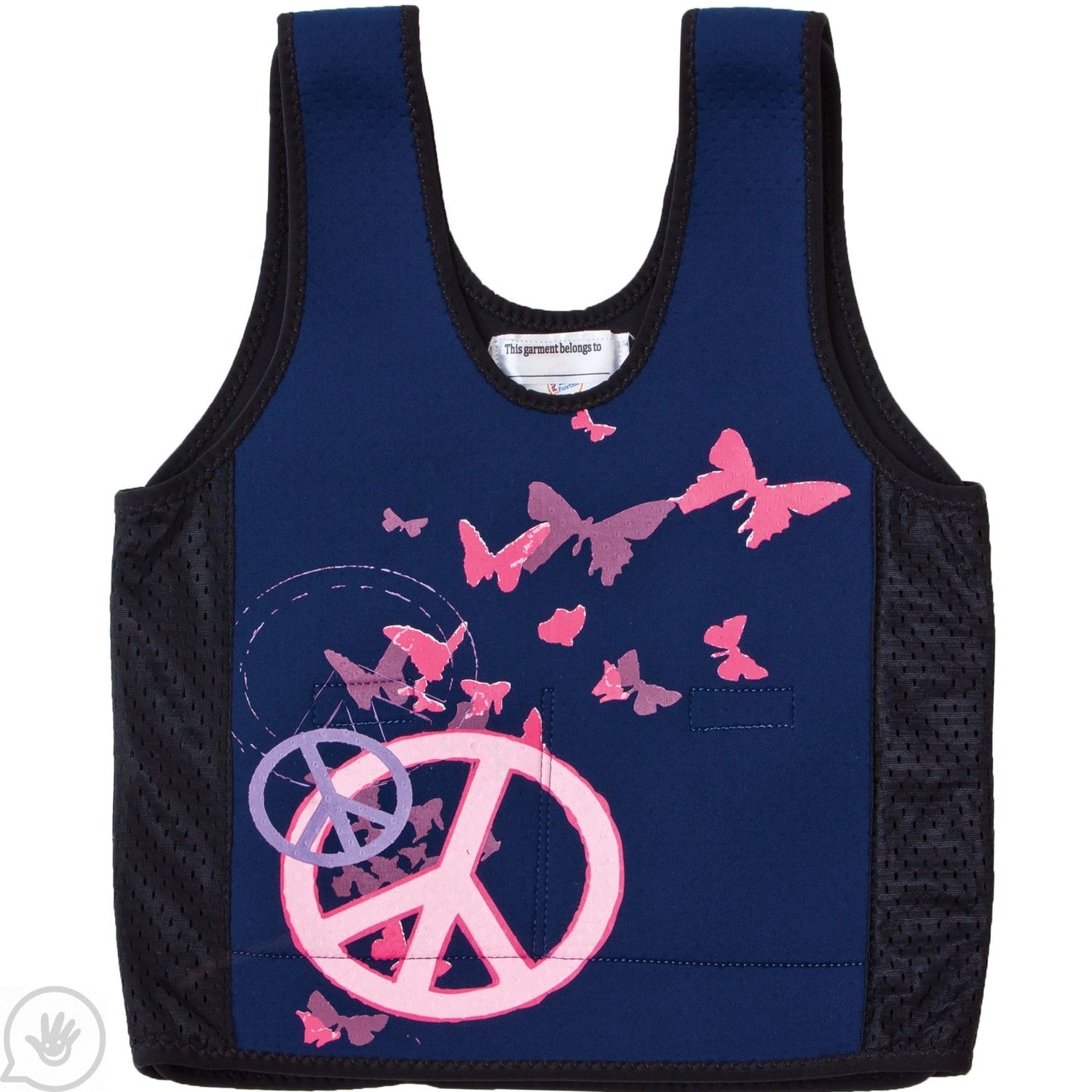 Peace Graphic Weighted Compression Vest