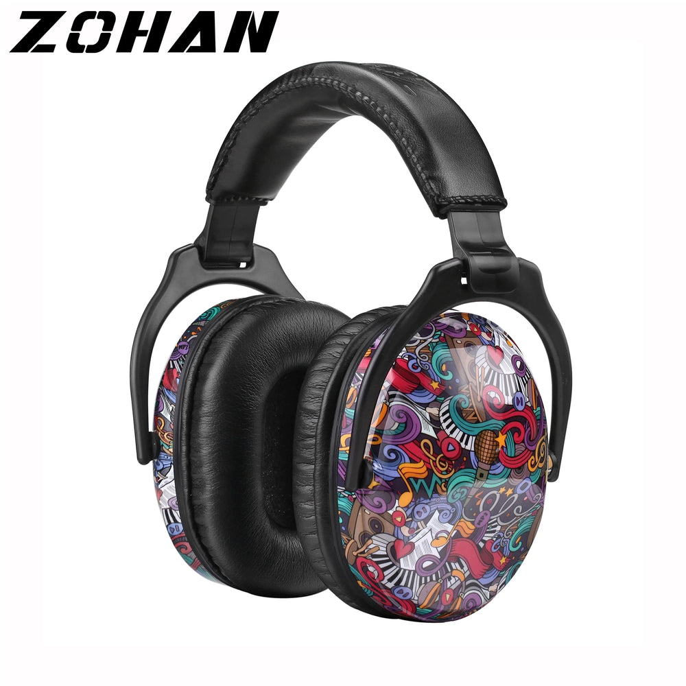 Musical Note Adjustable Noise Reducing Earmuffs