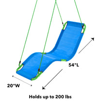 The dimensions and weight capacity for the Lounge Chair Swing.